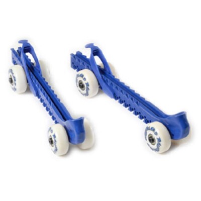 ROLLERGARD Kufenschoner mit Rollen blau