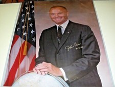 JOHN GLENN FAMOUS ASTRONAUT,SENATOR,USMC TODD MUELLER/COA SIGNED 16X20 PHOTO