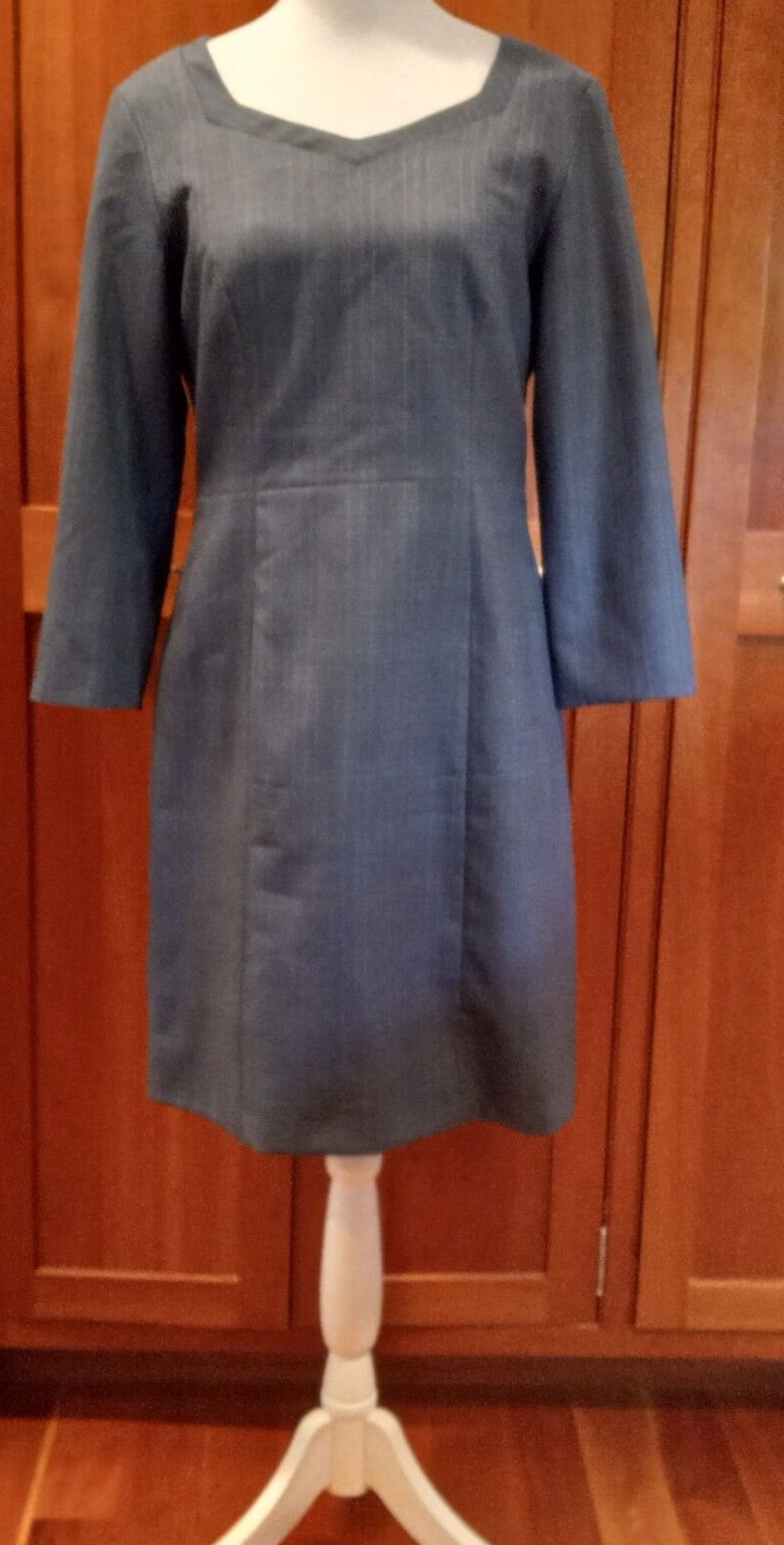 Pendleton Women's Blue Wool Fully-Lined Sheath Dr… - image 4