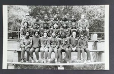 1980s Elizabeth New Jersey High School Track Team Group NJ Vintage Press Photo