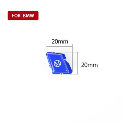 1pc Car M button Cap For 2007 2008 2010-2013 BMW 3 Series M3 E90 E92 E93 Blue