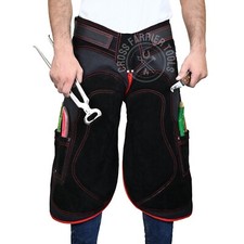 Farrier Apron Leather Canvas Blacksmith Chaps Hoof Trimming Horse Shoeing Gear