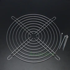 10pcs 200mm AC CASE Fan Protective Finger Guard Grill Steel Mesh w/ Cable Ties