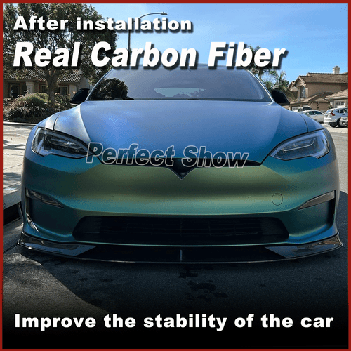 Alerón delantero de carbono para Tesla Model S Plaid - Imagen 2 de 14