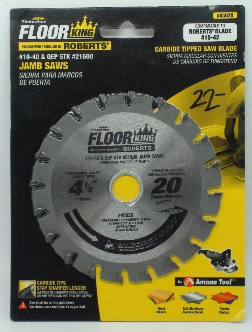 45020 Floor King Jamb Saw Blade 4.5" Compare To Roberts 1042, 1040