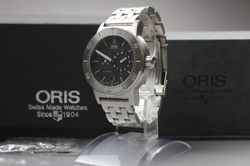 *Near MINT+++* ORIS Big Crown 635-7514 Black Date 200m Automatic Men's Watch