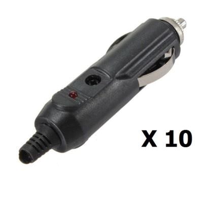 10X 12V STECKER AUTO VAN LKW ZIGARETTENANZÜNDER STECKER ADAPTER 5 AMP LED