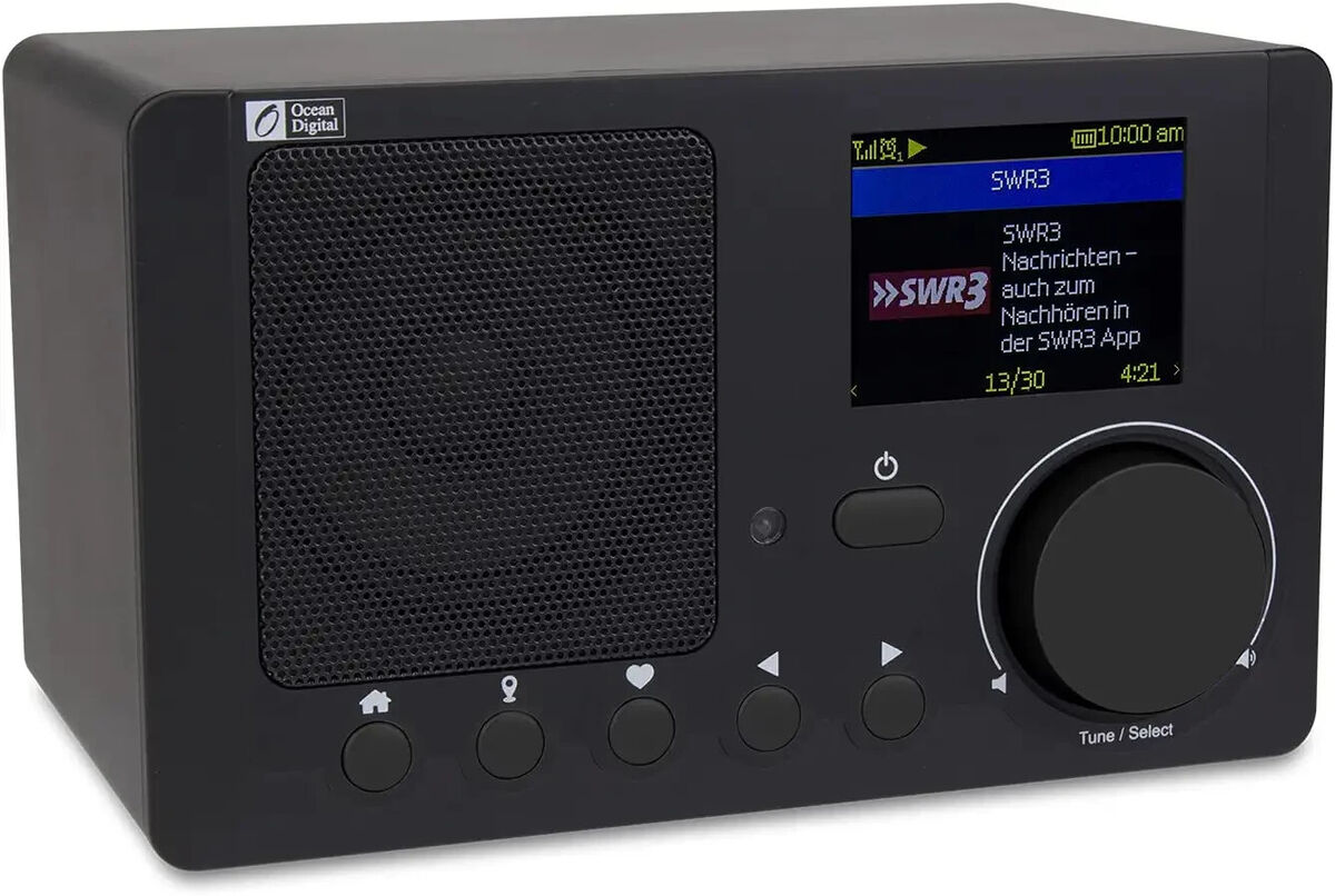 Ocean Digital WR-336F Rechargeable Wifi Internet Radio FM Bluetooth  Refurbished