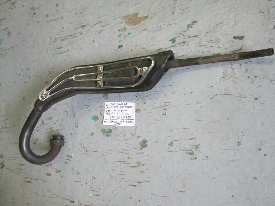ВИНТАЖНЫЙ глушитель Yamaha, 1971 JT1 / JT1L, 1972 JT2 / JT2MX 288-14610-31-00 - Изображение 4 из 4