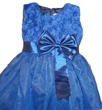 Girls Dress Formalwear Blue Tulle Sweetheart Pageant Pictures Flower Girl 7/8