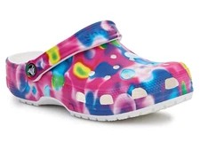 Crocs Unisex-Adult Classic Solar Rainbow Clogs, White/Pink, 15 Women/13 Men 15