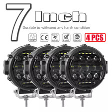 7 Inch Round Led Pods Work Light Bar Driving Fog Headlight Truck Off Road 4wd 7 Inch Round Led Pods Work Light Bar Driving Fog Headlight Truck Off Road 4wd