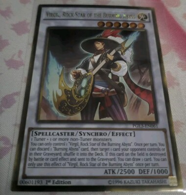 Virgil, Rock Star of the Burning Abyss PGL3-EN061 Premium Gold: Infinite Gold...