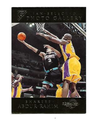 NBA Playercard - 1999/00 Topps Photo Gallery Insert - Shareef Abdur-Rahim #PG9