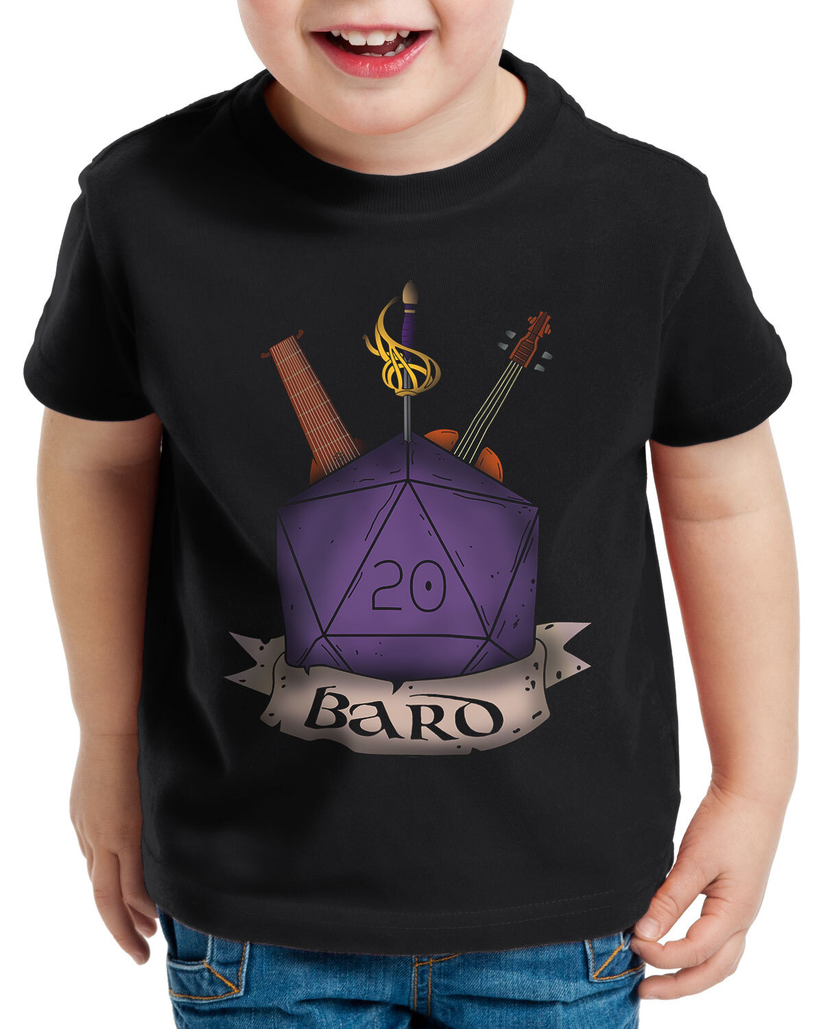 ALTRA T shirt bambino cubo bardo dungeon tabletop dragons d20