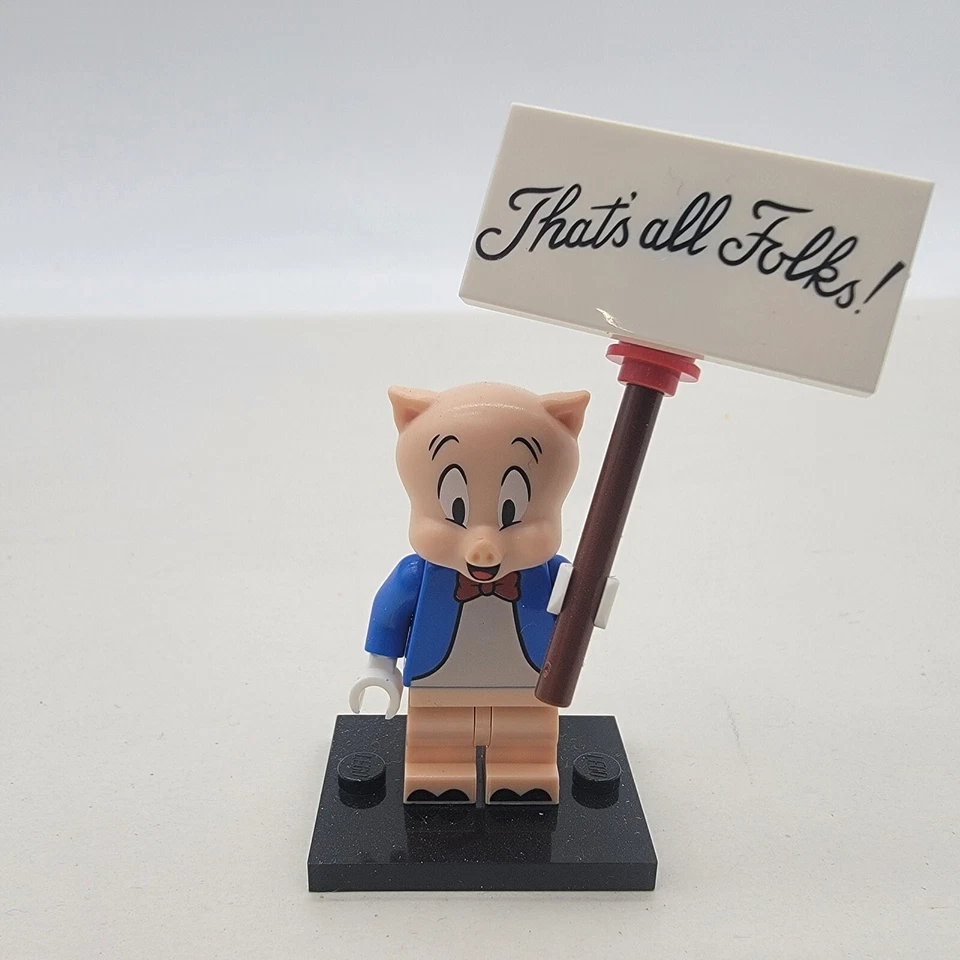 LEGO Porky Pig and Petunia Pig Looney Tunes Minifigure Lot Of 2 - Image 2 of 4