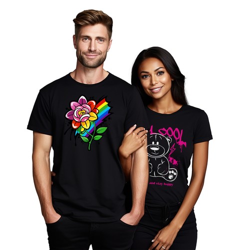 Unisex T-Shirt "Pride_92 Blooming Beauty", lustiges Design, 100% Baumwolle, lebendiger Fl - Bild 10 von 46
