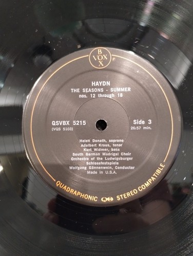 Haydn The Seasons Vol 2 Vinyl Record Box Set QSVBX 5215 - Picture 5 of 9
