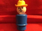 vintage 70’s Fisher Price little people cowboy figure