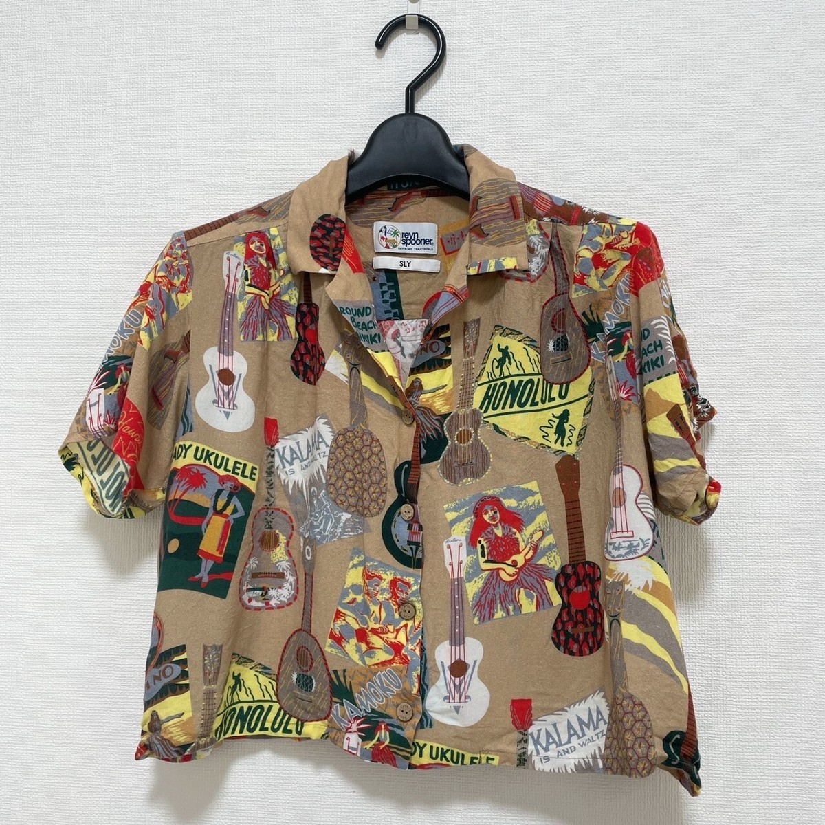 SLY - SLY rayn spooner アロハシャツ Reyn Spooner SLY Collaboration Shirt Beige Rayon Woman Size