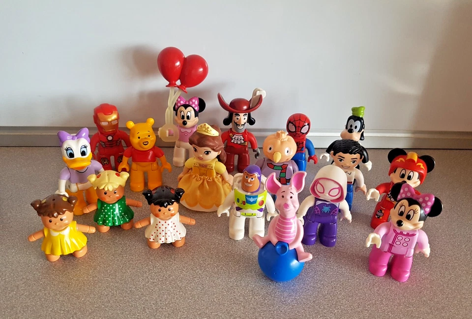 Lego Duplo Sonderfiguren Mickey Mouse Spiderman Goofy Figur Batman - Bild 1 von 2