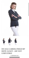 Oscar & Gabrielle Air Vest Show Coat Jacket Navy Horse Show