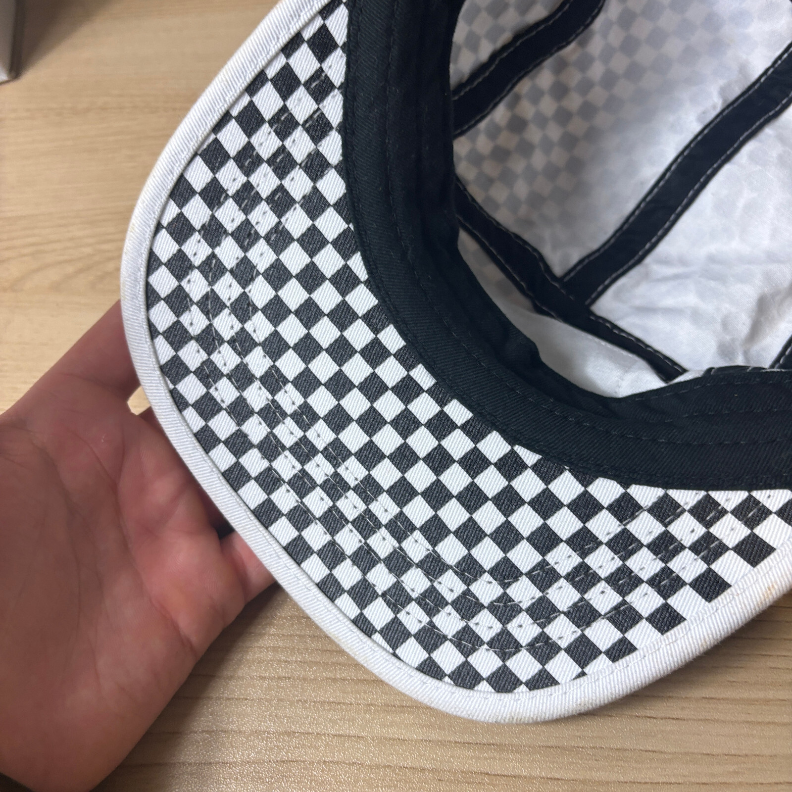 Atari Hat Cap Strap Back Black White Panel Checke… - image 8