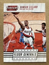2016-17 Panini Threads Floor Generals #5 Damian Lillard Blazers Basketball Card