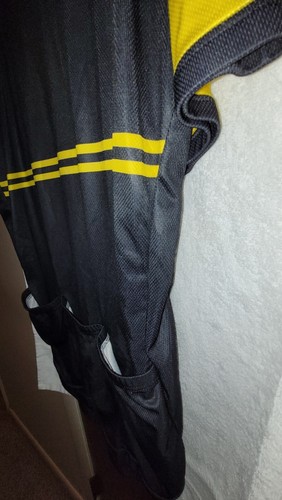 PRIMAL CYCLING Men’s XL Black Yellow Bike Jersey No Graphics Or Words - Picture 8 of 8