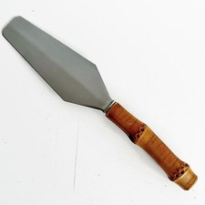 Pelle à Tarte Manche en Bambou Made in France Era Maria Pergay Vintage