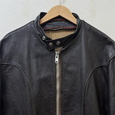 Men's Vintage Schott Leather Riders Jacket Talon Zip Cycle