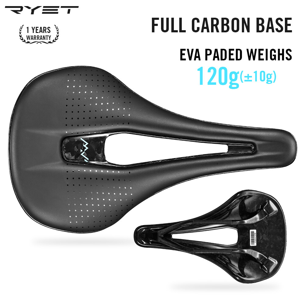 3D Printed Carbon Bike Saddle 140mm SuperLight EVA Road Mountain Racing Seat