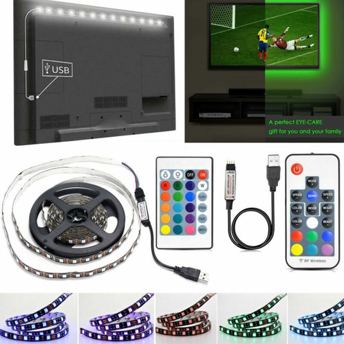 DC 5V 5050 RGB LED Strip Waterproof USB LED Light Strips Flexible Tape 0.5M-5M - Picture 1 of 14