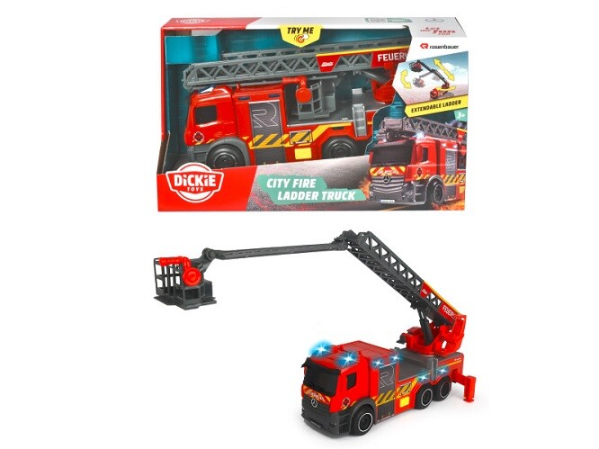 Dickie 203714023 - SOS - City Fire Ladder Truck - New