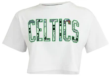 FISLL NBA Boston Celtics Women's Comic Book Crop Tee Shirt