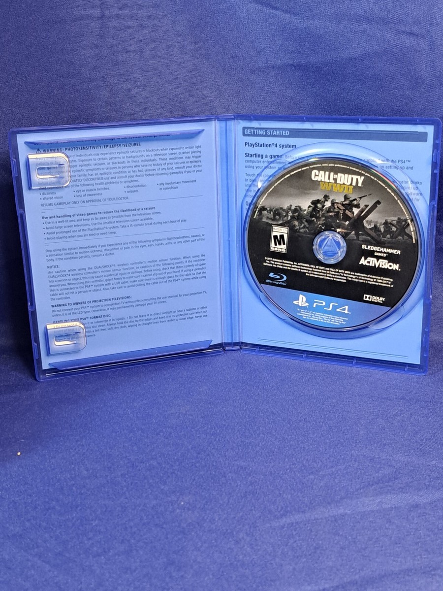 Call of Duty WWII WW2 Playstation 4 PS4 No Manual | eBay