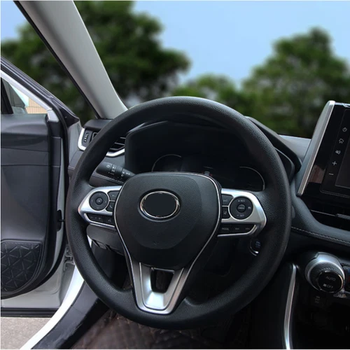 Steering Wheel Trim 3pcs ABS Matte Fit for Toyota RAV4 2019-2024 - Picture 6 of 9