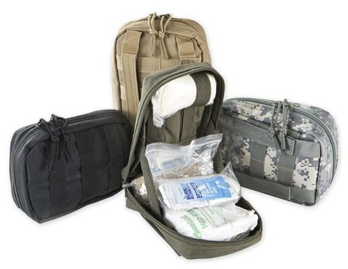 NEW Elite First Aid MOLLE Soldiers Tactical Medical IFAK Trauma KIT - OD GREEN - Picture 9 of 10