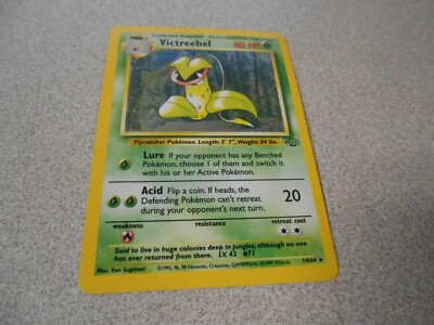 RARE Victreebel Pokemon Jungle Set Holofoil 14/64 1999 Card