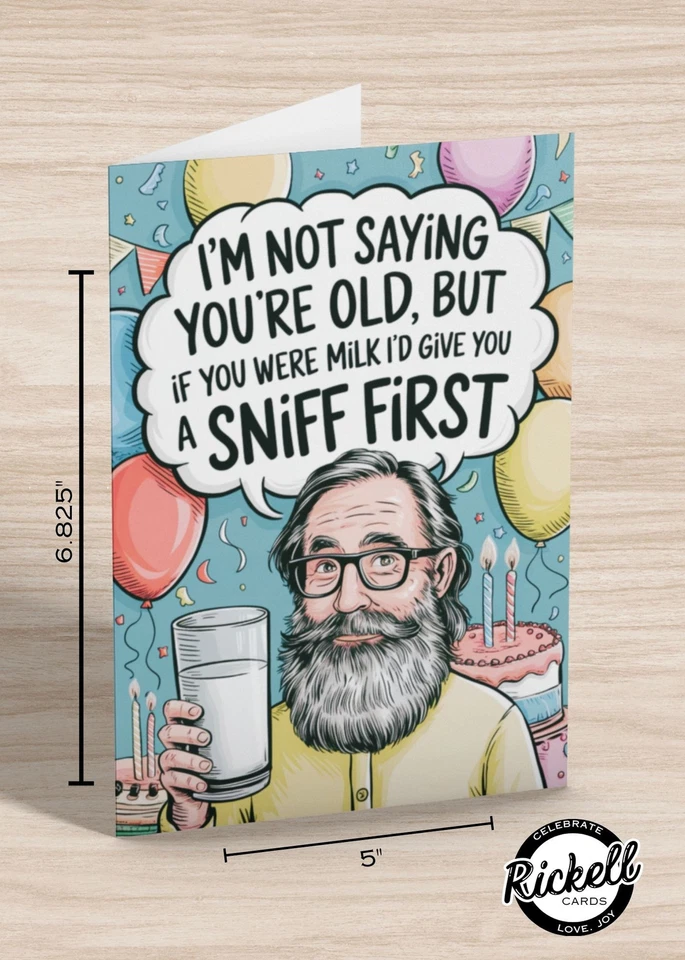 Funny Birthday Card for Him Humor Birthday Card for Dad - Image 3 of 4