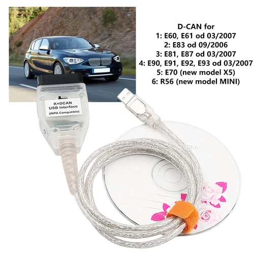 For BMW Coding K +DCAN OBD2 NCS Expert USB Interface Cable Diagnostic - Picture 23 of 23