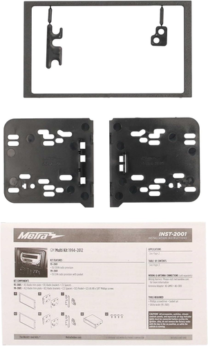 Double DIN Installation Dash Kit for 1994-2012 GM Vehicles - Picture 6 of 12