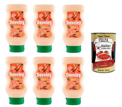Salsa Rosa Soße Squeeze 6x 410ml+Polpa 400g