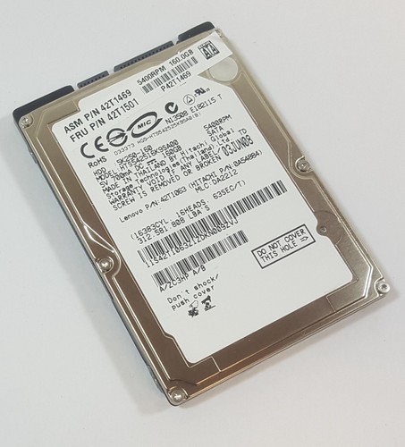 160GB Hitachi HTS542516K9SA00 SATA 2,5" Notebook Festplatte HDD