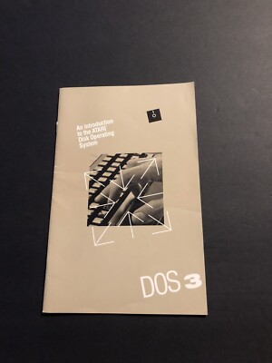 atari disk operating system Dos 3 Manual Only