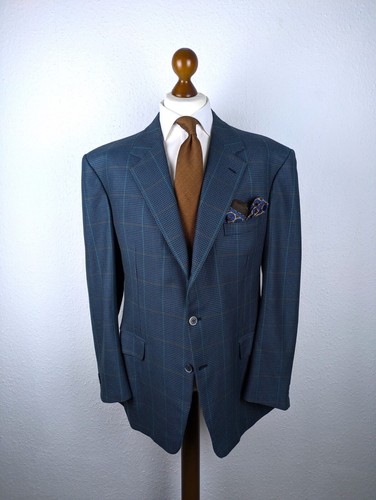 RARES Brioni 3/2 Roll 100% Schurwolle 48 US 58 EU 7R Hahnentritt Karo TOP Sakko