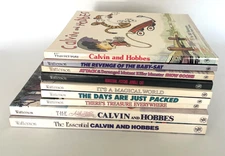 Lot of 9 CALVIN AND HOBBES: Series of Comic Strip Books by Bill Watterson
