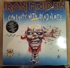 IRON MAIDEN "CAN I PLAY WITH MADNESS / EVIL THAT MEN DO" 2 VINYL RECORDS NEAR M.