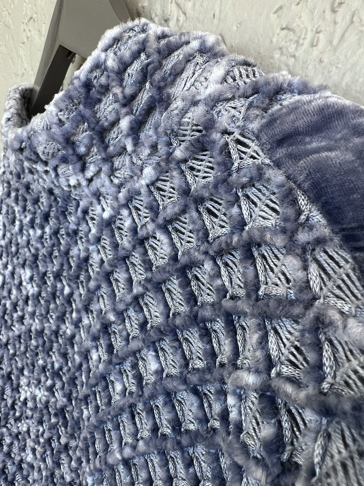 Stella Moda Gray Velvet Patchwork Boho Textured K… - image 14