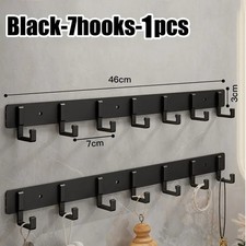 Key Coat Clothes Door Holder Rack Hook Wall Mounted Hanger 5/7 Hooks Aluminum